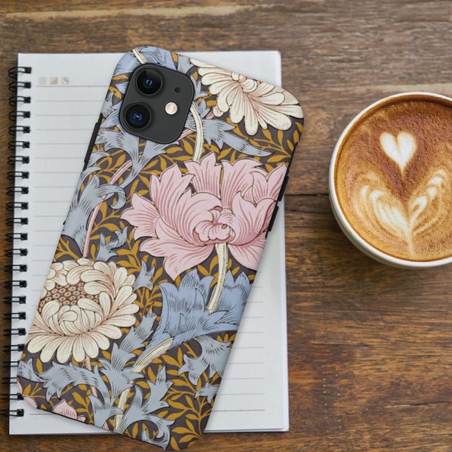 Pink Chrysanthemums Floral William Morris Case-Mate iPhone Case (Creator Uploaded)