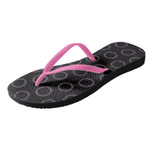 Pink Circles Thongs