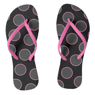 Pink Circles Thongs