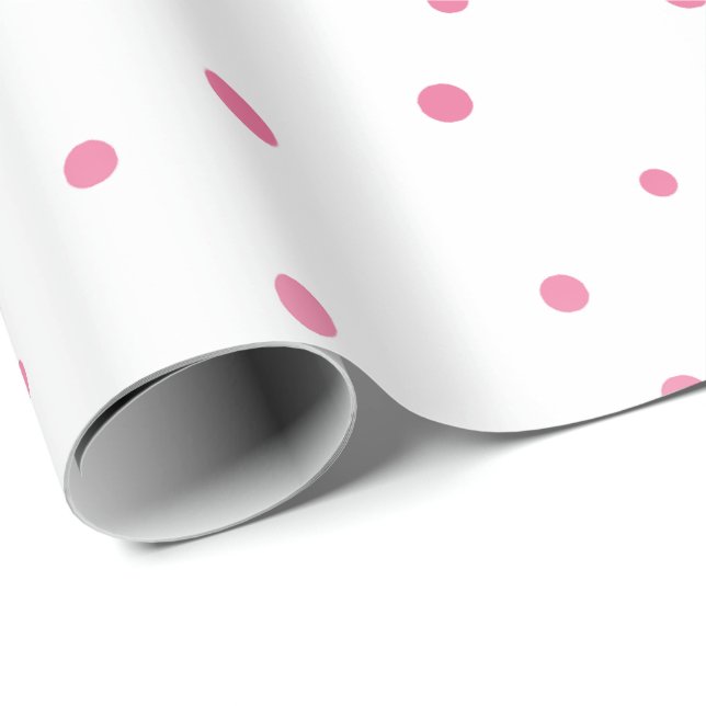 Pink Circles Wrapping Paper (Roll Corner)