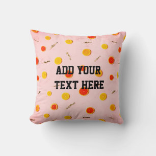 Pink Citrus Customisable Pillow
