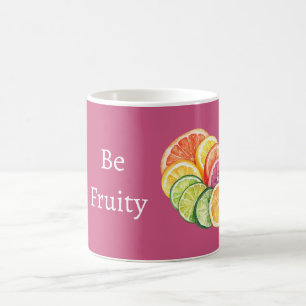 Pink Citrus Fruit Be Fruity Coffee Mug