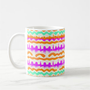 Pink City Urban Mural Graffiti Street Art Pattern Coffee Mug
