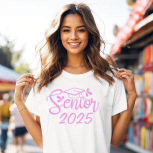 Pink Class of Senior Graduation T-Shirt