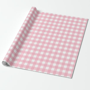 Pink Classic Buffalo Plaid Pattern Coaster Wrapping Paper