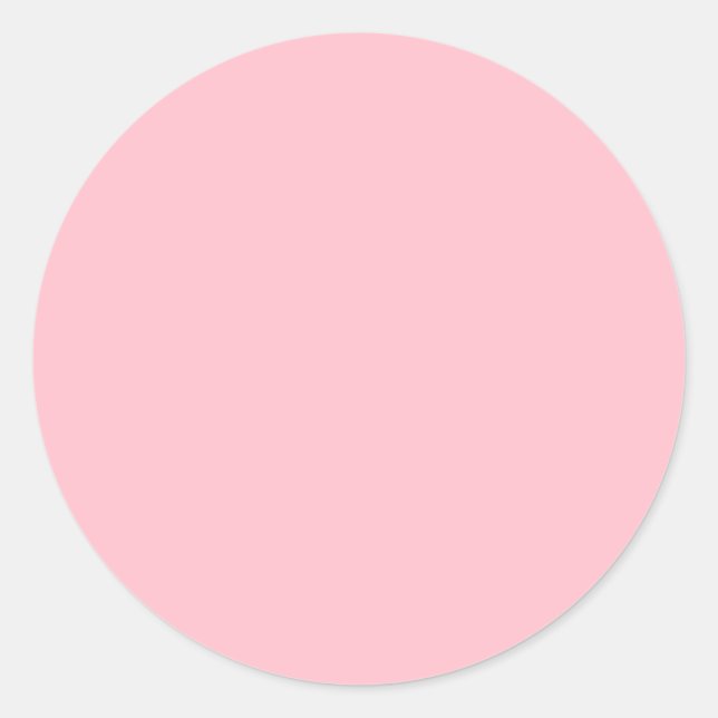 Pink Classic Round Sticker (Front)