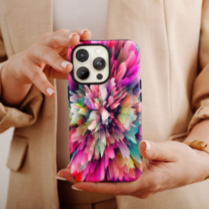 Pink Cloud Burst Abstract   iPhone 14 Case-Mate Case-Mate iPhone 14 Case