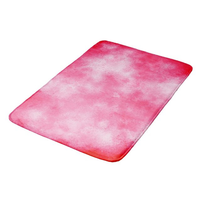 Pink Cloud Effect Bath Mat (Angled)