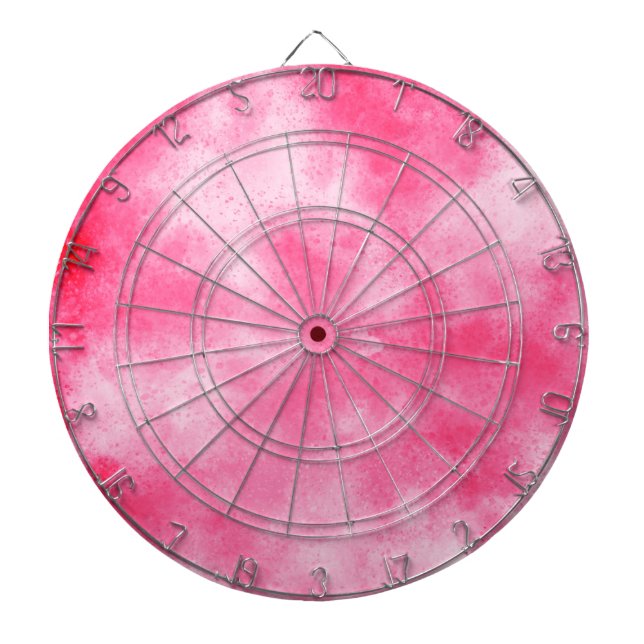Pink Cloud Effect Dartboard (Front)