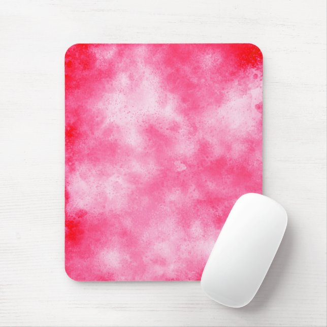 Pink Cloud Effect Mouse Mat (With Mouse)