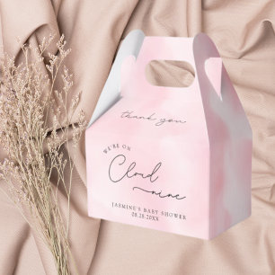 Pink Cloud Nine Baby Shower  Favour Box