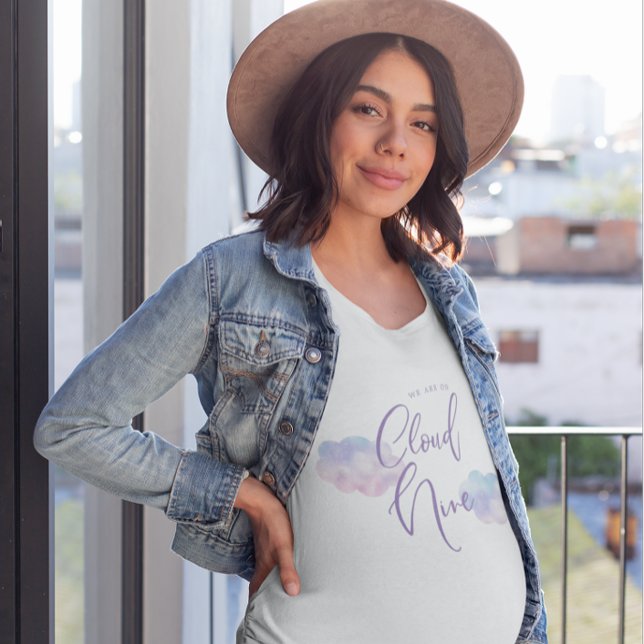 Pink Cloud Nine Baby Shower T-Shirt (Creator Uploaded)