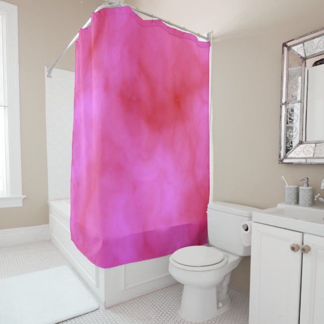 Pink Cloud  Shower Curtain (In Situ)