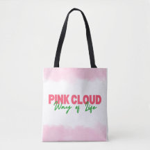 Pink Cloud Way of Life Tote Bag Sober Living