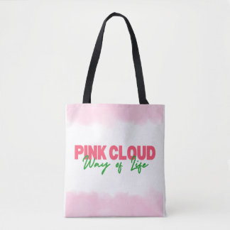 Pink Cloud Way of Life Tote Bag Sober Living