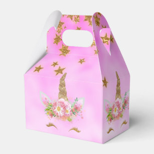 Diy Unicorn Birthday Favour Boxes Zazzle Com Au