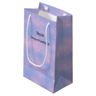 Pink Clouds and Stars Personalised Gift Bag
