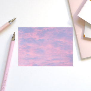 Pink Clouds in Blue Sky Post-it Notes