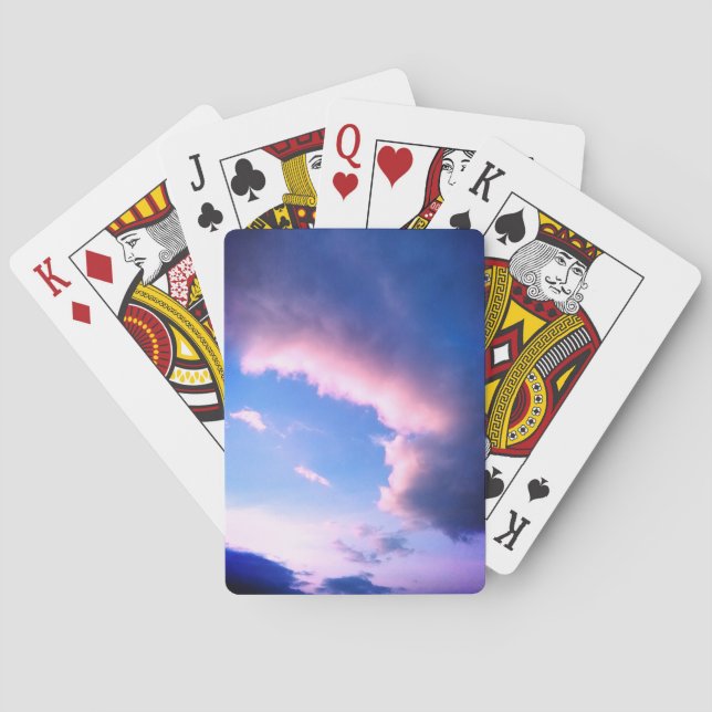 Pink clouds playing cards (Back)