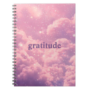 Pink Cloudy Aesthetic Gratitude Journal