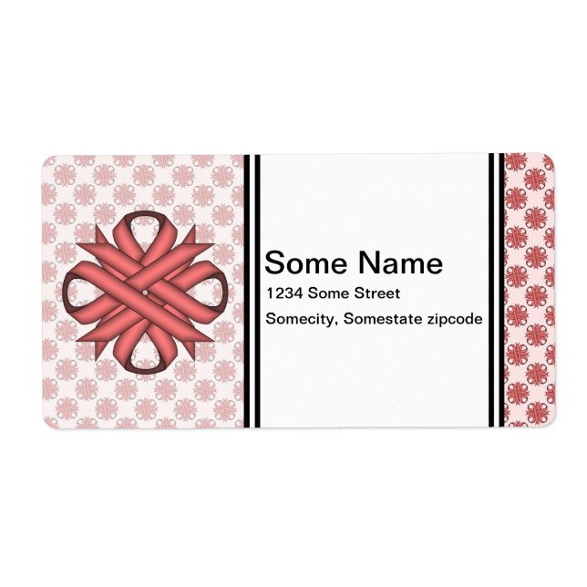 Pink Clover Ribbon by Kenneth Yoncich (Front)