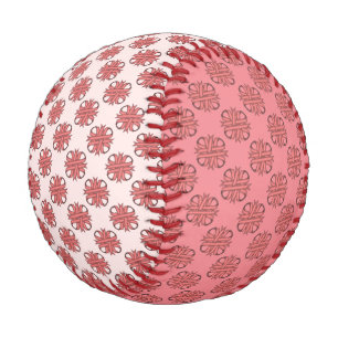 Pink Clover Ribbon by Kenneth Yoncich Baseball