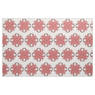 Pink Clover Ribbon by Kenneth Yoncich Fabric
