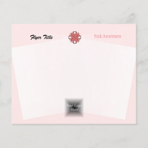 Pink Clover Ribbon by Kenneth Yoncich Flyer