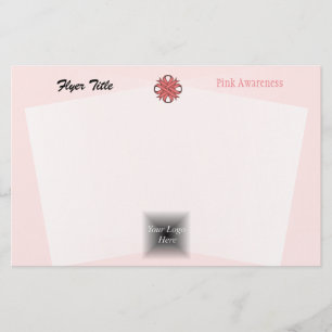 Pink Clover Ribbon by Kenneth Yoncich Flyer