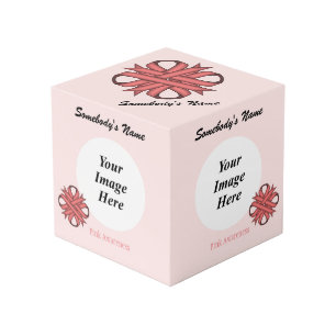 Pink Clover Ribbon Template by Kenneth Yoncich Cube