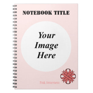Pink Clover Ribbon Template by Kenneth Yoncich Notebook