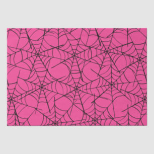 Pink Cobweb Halloween Tissue Paper