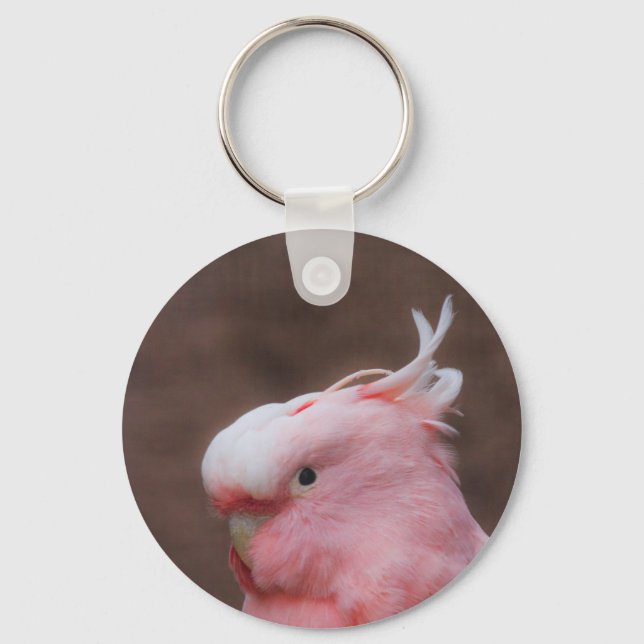 Pink Cockatoo Key Ring (Front)