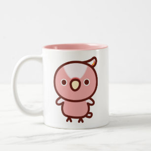 Pink Cockatoo Two-Tone Coffee Mug