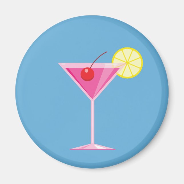 Pink Cocktail Magnet (Front)