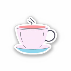 Pink Coffee Teacup