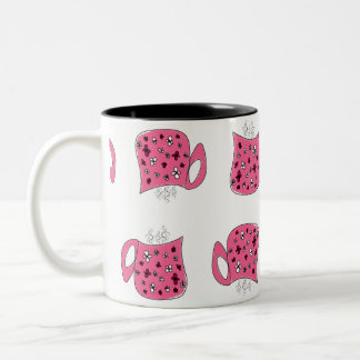 Pink Coffee Two-Tone Coffee Mug