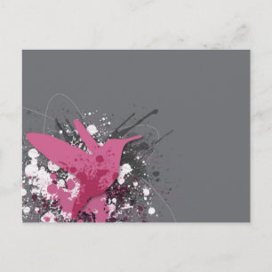 Pink Colibri Postcard