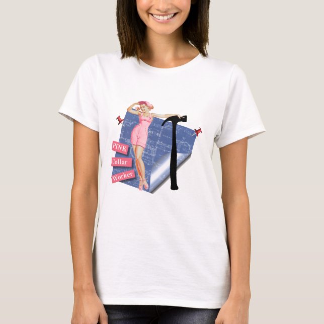Pink Collar Worker T-Shirt (Front)