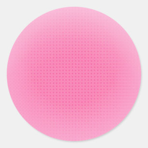 Pink Colour Custom Blank Trendy Template Classic Round Sticker