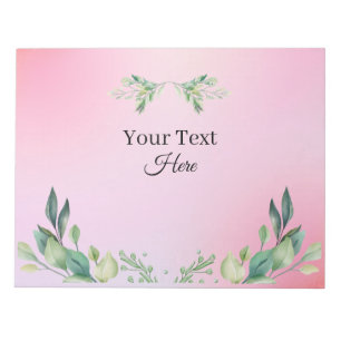 Pink colour custom text notepad