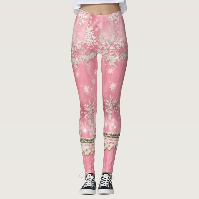 Pink colour  leggings (Front)