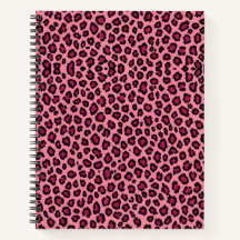 Pink Colour Leopard Skin Pattern Print