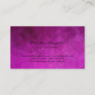 Pink Colour Minimalist Modern Professional Business Card
