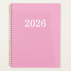 Pink Colour Personalised Planner