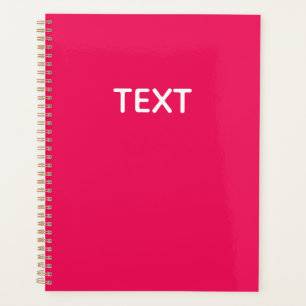 Pink Colour Personalised Planner
