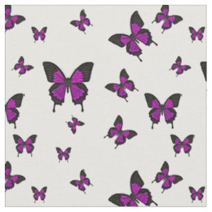 Pink coloured Butterfies, Swallow tail Butterfly Fabric