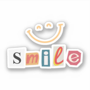 Pink Colourful Indie Smile