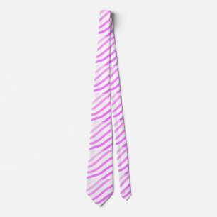 Pink colourful stripes pastel love is love pride tie