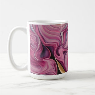 Pink Colourful Swirls Mug